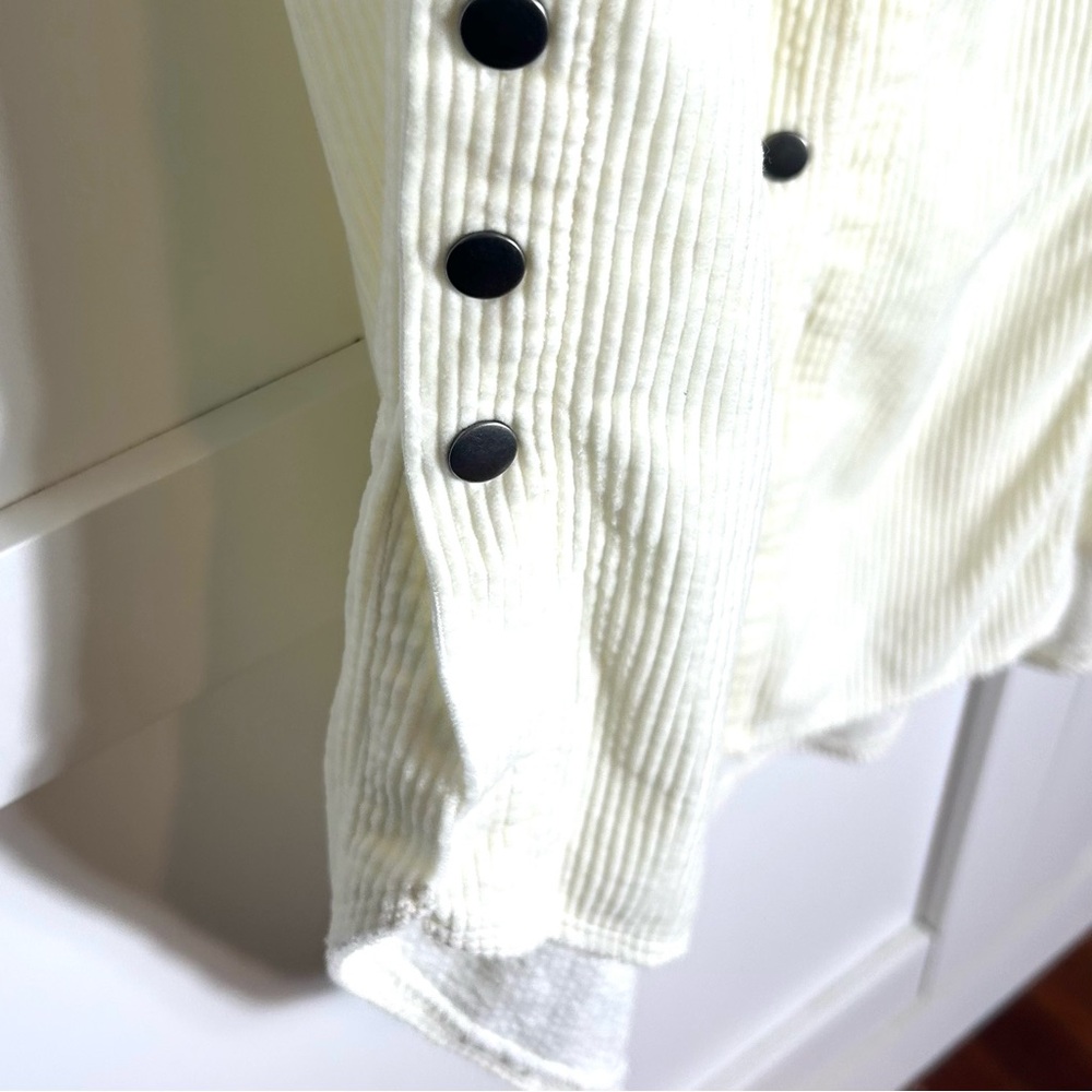 We the Free Women's Off White Corduroy Shirt Dress in Size S - Picture 8 of 16
